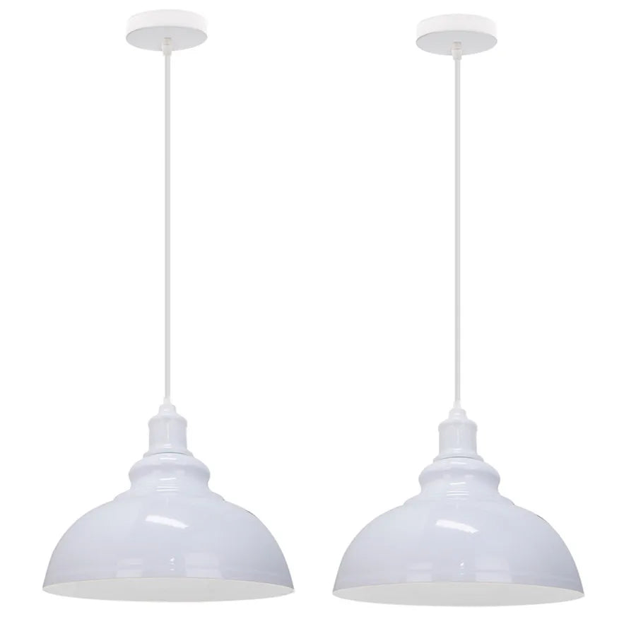DecorBites™ Industrial Loft Iron Pendant Lights for Dining Room, Cafe, Kitchen - Set of 2