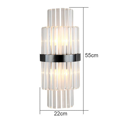 DecorBites™ Crystal Wall Lamp: Elegant Lighting for Living Room, Bedroom, and Staircase