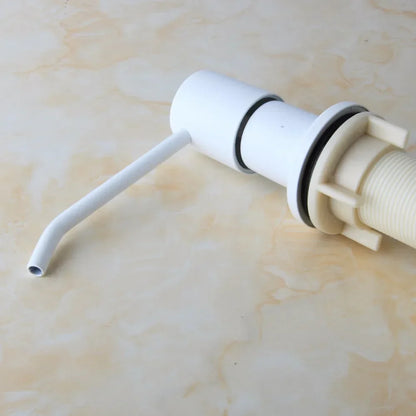 DecorBites™ ABS White Soap Dispenser for Kitchen Bathroom Sink, Shampoo, Shower, Lotion - New Liquid