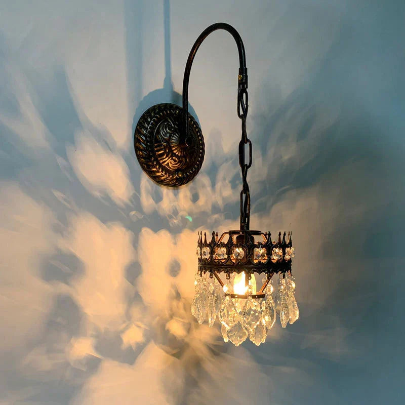 DecorBites™ Crystal Wall Lamp: Luxury Lighting for Bedroom, Living Room, Hotel, Cafe, Lobby