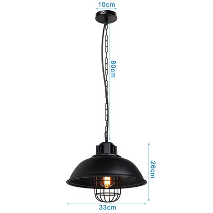 DecorBites™ Iron Dome Industrial Pendant Light for Cafe Bar Home Decor