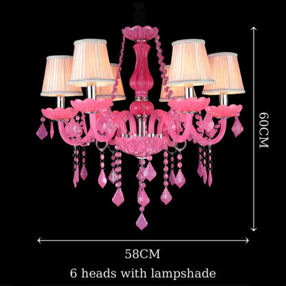 DecorBites™ Crystal Chandelier: Glamorous Green Lighting for Wedding Parlor, Bedroom, and More