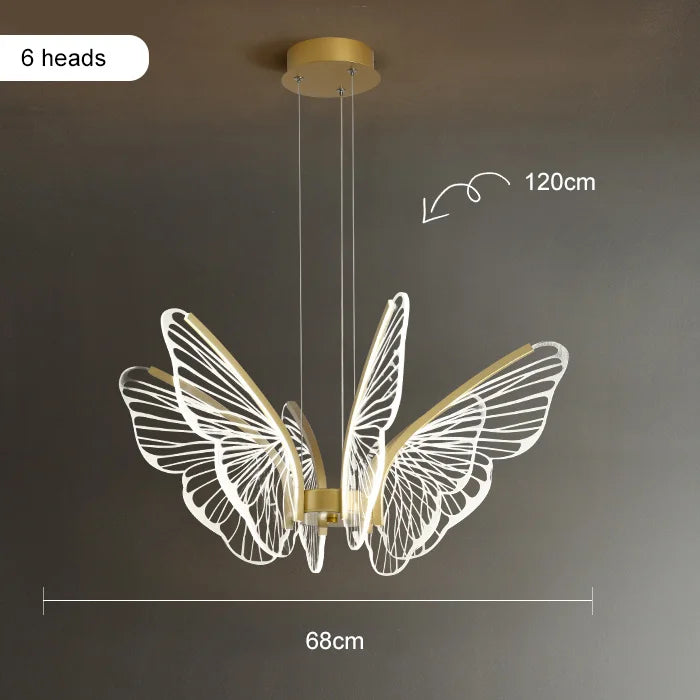 DecorBites™ Lotus Leaf Chandelier: Modern Minimalist Nordic Lighting for Living Room, Dining Room & Bedroom