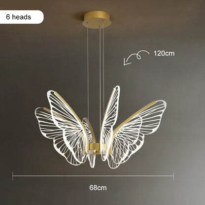 DecorBites™ Lotus Leaf Chandelier: Modern Minimalist Nordic Lighting for Living Room, Dining Room & Bedroom