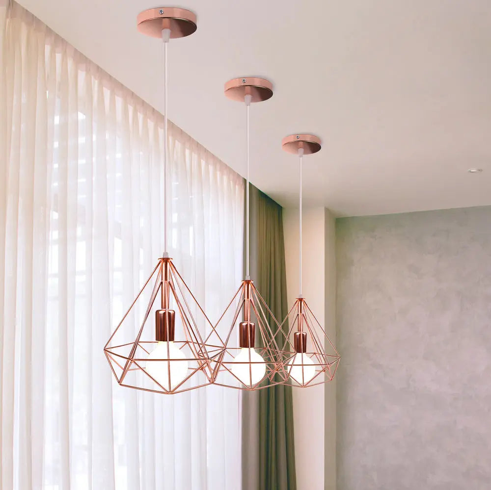 Decorbites™ Industrielle LED-Hängeleuchte Vintage Loft Käfig Pendellampe für die Einrichtung zu Hause