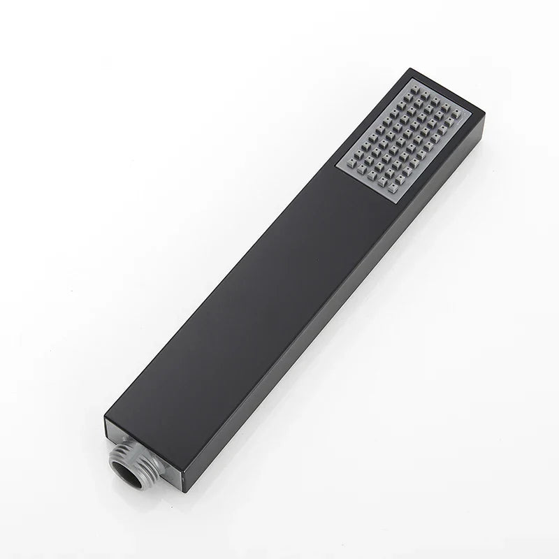 DecorBites™ Black High Pressure Hand-held Shower Head for Water Saving and Bathroom Rainfall