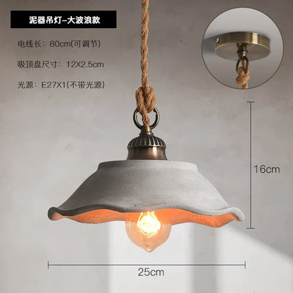 DecorBites™ Cement Loft Style Industrial Pendant Light LED Luminaria