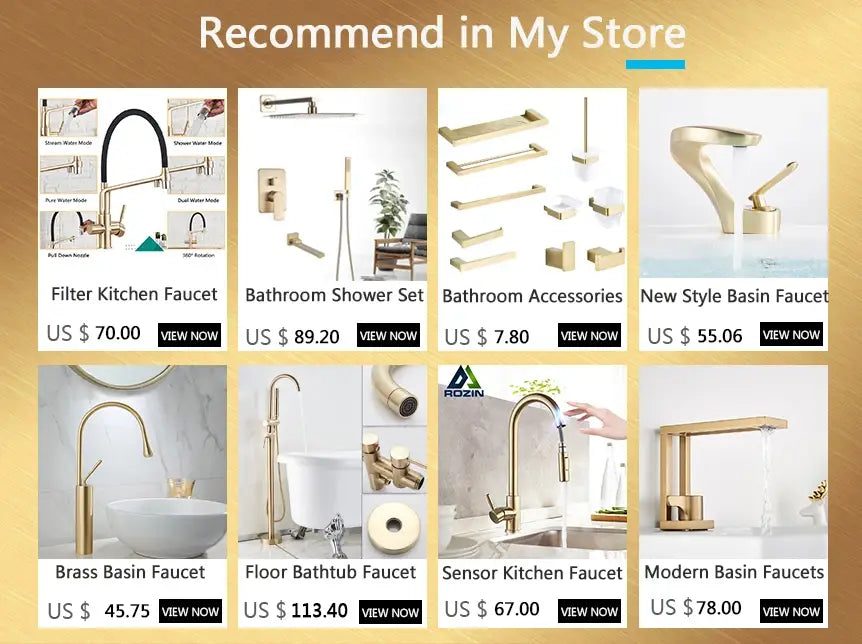 Decorbites™ Grifo Mezclador de Lujo Negro de Latón para Lavabo