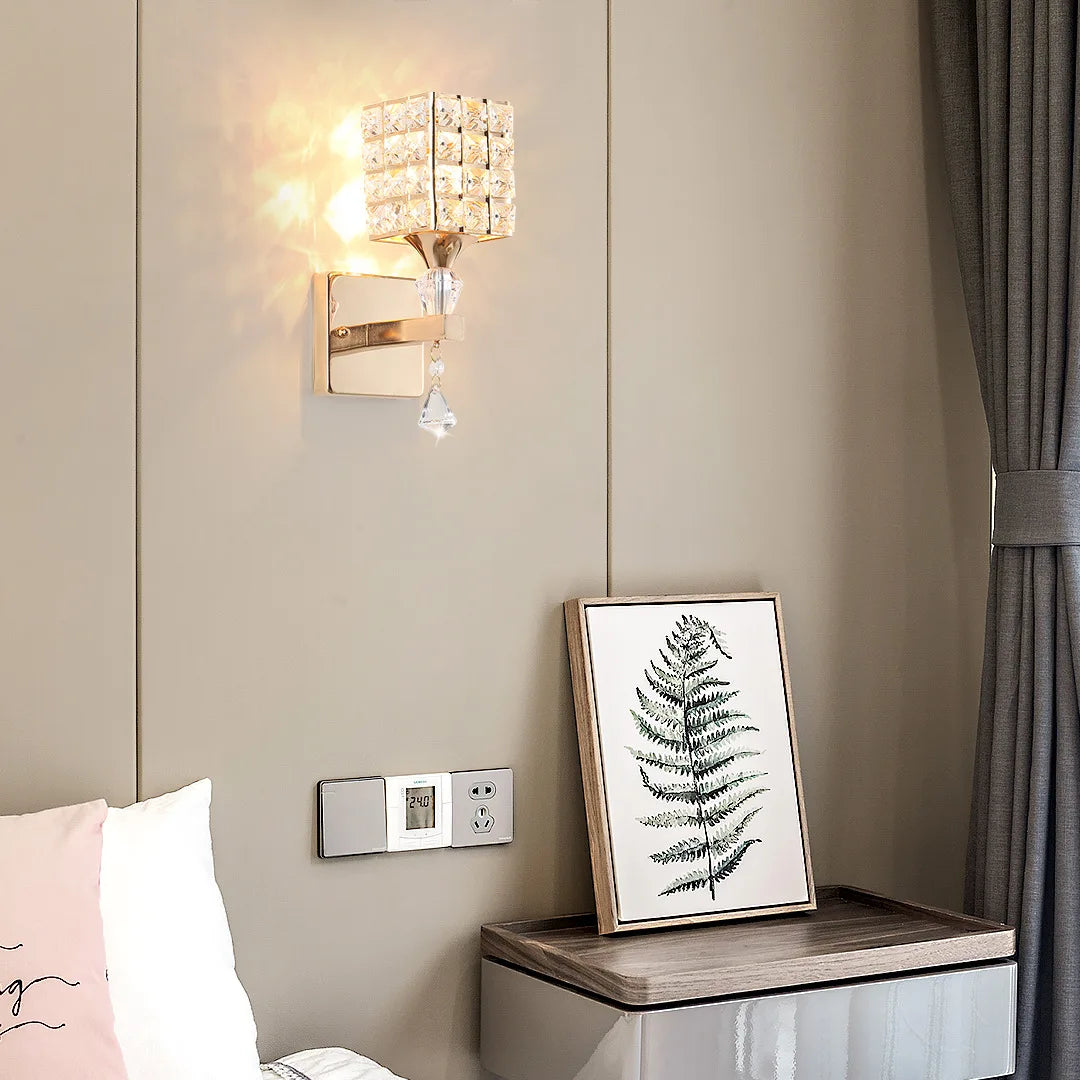 Lámpara de pared LED de cristal DecorBites™ para la decoración de la sala de estar o el dormitorio