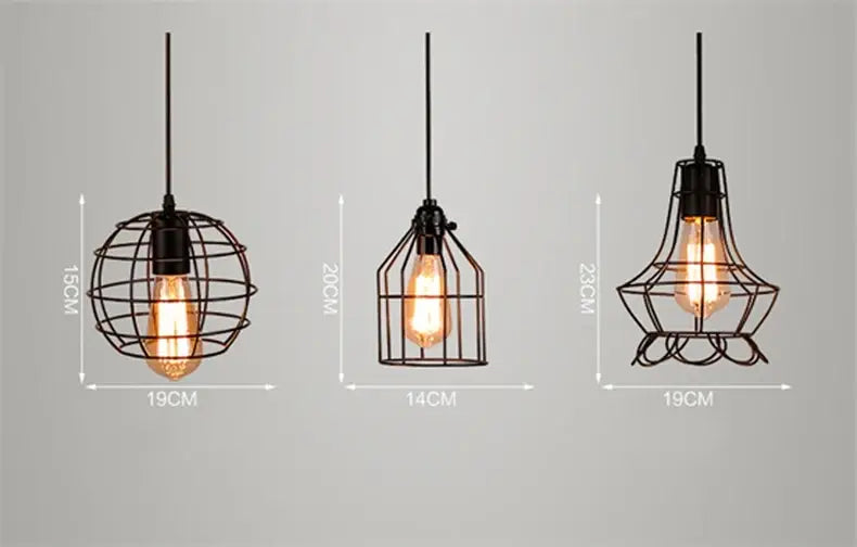 Decorbites™ Retro-Eisenkunst-Hängelampe - Vintage-Industrialstil