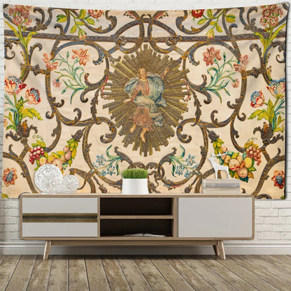 ديكوربايتس™ نسيج جداري بنمط عتيق باللون الكاكي لديكور داخلي فاخر