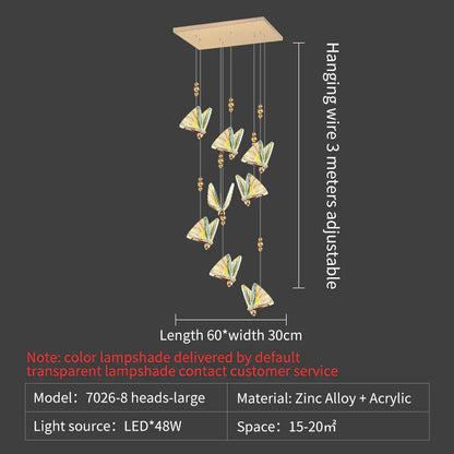 DecorBites™ Butterfly Stairs Bar Hanging Wire Pendant Light