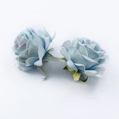 ديكور بايتس™ - رؤوس ورود 6 سم - زهور زفاف اصطناعية - ديكور منزلي