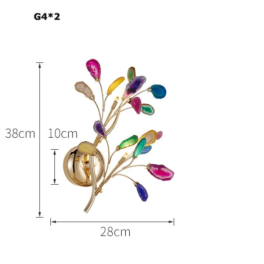 DecorBites™ Agate Designer LED Chandelier for Dining & Foyer Room