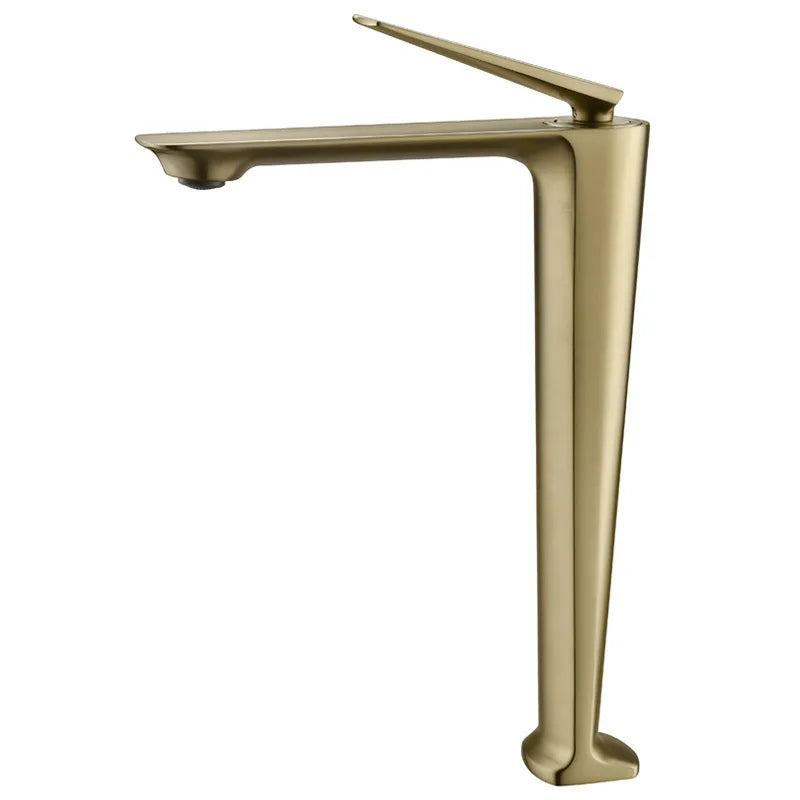 Grifo de lavabo DecorBites™ en oro cepillado - Grifo de agua fría/caliente - Mezclador de montaje sobre encimera