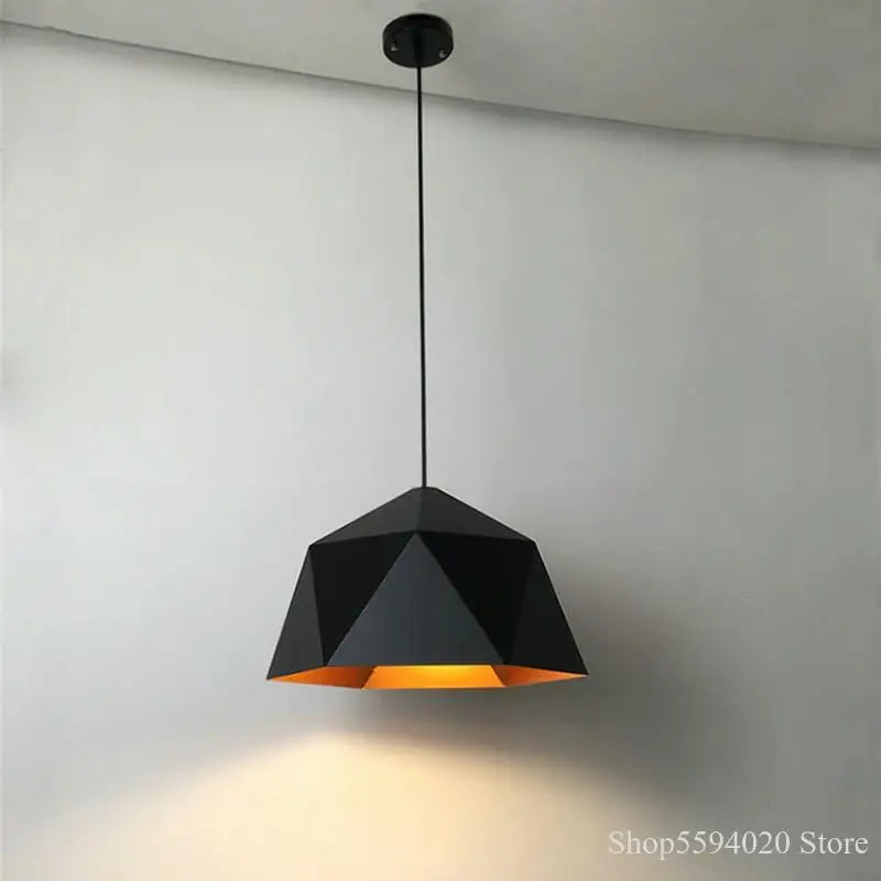 DecorBites™ Industrial Loft Pendant Light | Modern Iron Hanging Lamp for Kitchen | E27 Fixture
