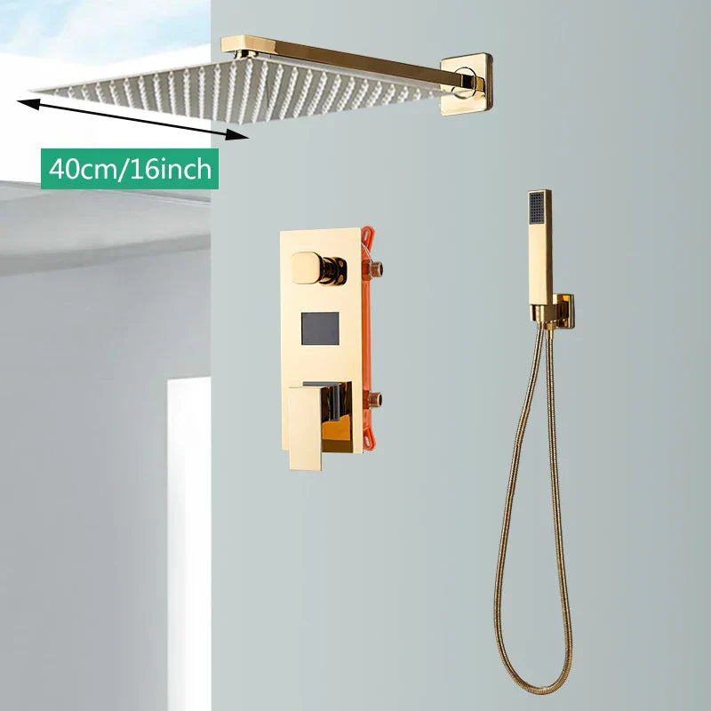 Gold Digital Shower System