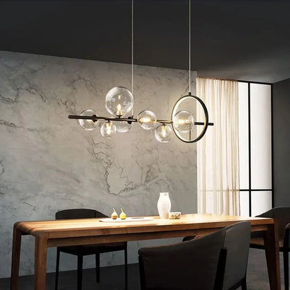 DecorBites™ Glass Bubble Chandelier Light for Dining Room and Store