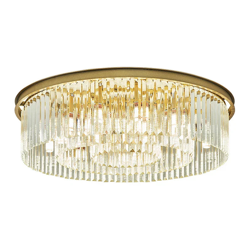 DecorBites™ Crystal LED Ceiling Chandelier for Modern American Minimalist Décor
