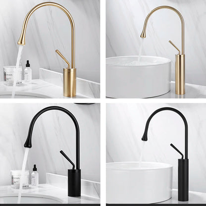 Brushed Gold Bathroom Basin Faucet