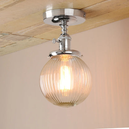 Lámpara de techo semiempotrada con globo de cristal DecorBites™