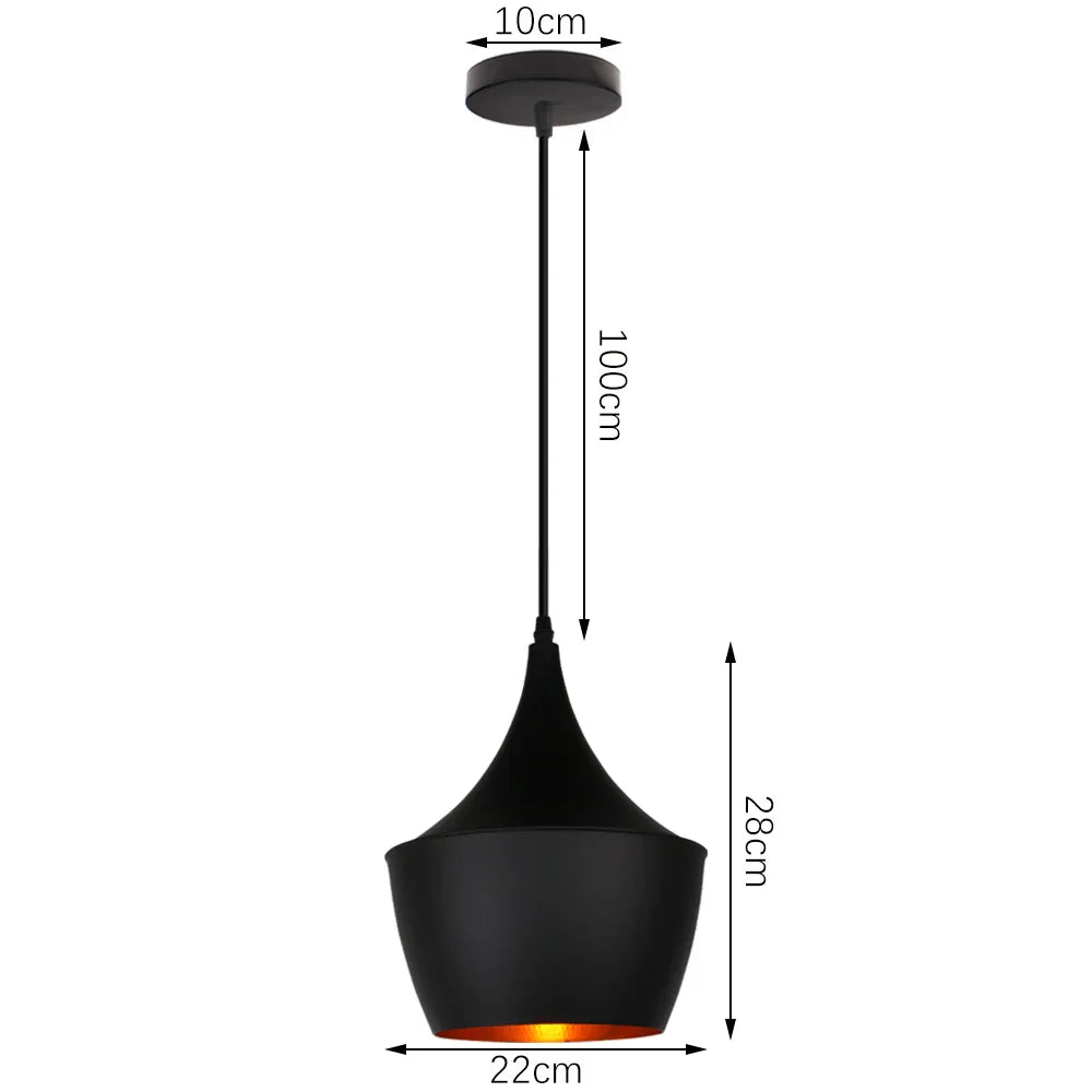 DecorBites™ Industrial Aluminium Pendant Lights Chandelier for Home Living Room Kitchen Bedroom