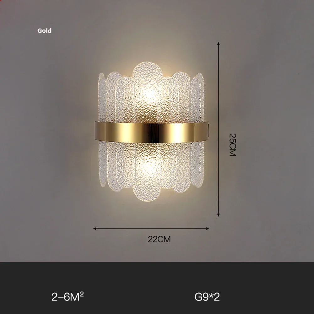 Decorbites™ Gold Schwarz LED Wandleuchte für Schlafzimmer Flur