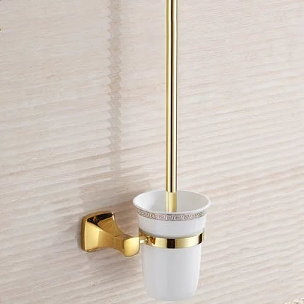 DecorBites™ Gold Bathroom Hardware Set for Towels, Paper, Brushes, and More