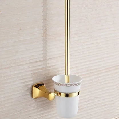 DecorBites™ Gold Bathroom Hardware Set for Towels, Paper, Brushes, and More