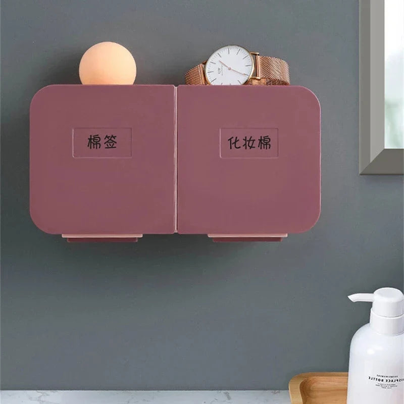 حامل أعواد القطن والوسادات من DecorBites™: منظم للحمام وحافظة لمستحضرات التجميل