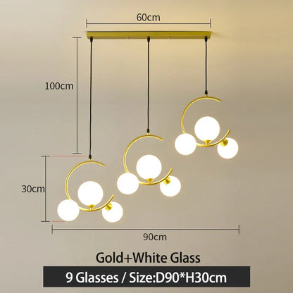 DecorBites™ Glass Ball Pendant Light | Modern Nordic G9 LED Lamp for Living Room & Bedroom