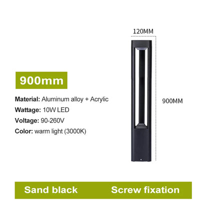 DecorBites™ LED Bollard Lawn Lamp: Stylish Waterproof Outdoor Garden Path Light
