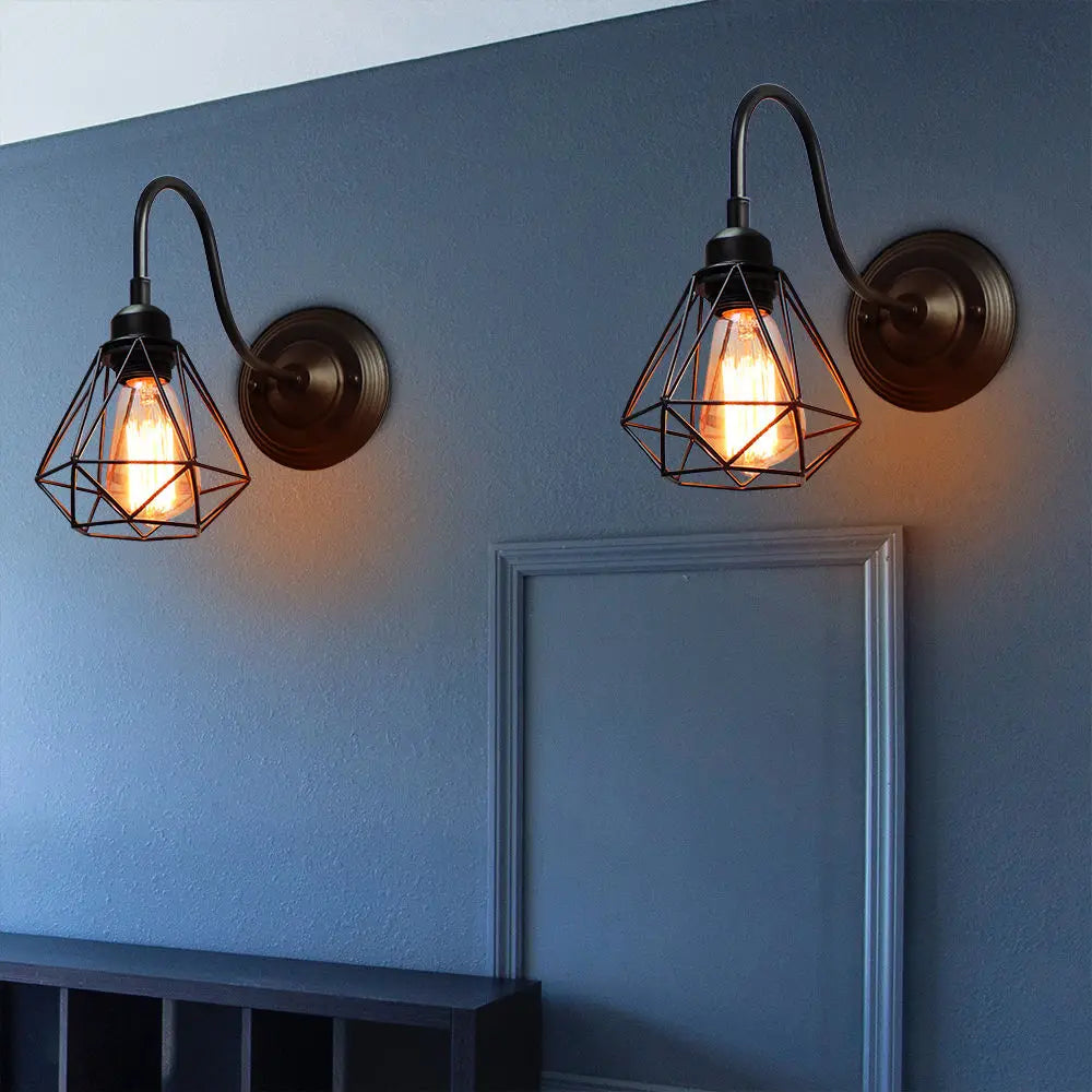 Decorbites™ Industrielle Eisen Wandlampe E27 Retro Loft Vintage LED Leuchte