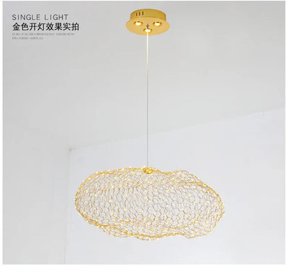 DecorBites™ Cloud Pendant Light: Modern Nordic starry Cloud LED Lamp for Bedroom and Dining Room