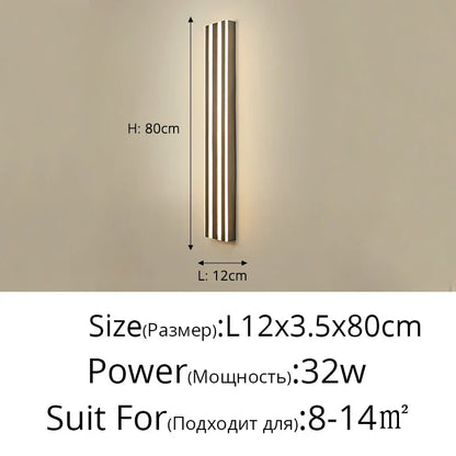 DecorBites™ LED Wall Lamp: Modern Waterproof Lighting for Bedroom, Living Room, and Exterior Corridor