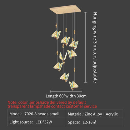 DecorBites™ Butterfly Stairs Bar Hanging Wire Pendant Light