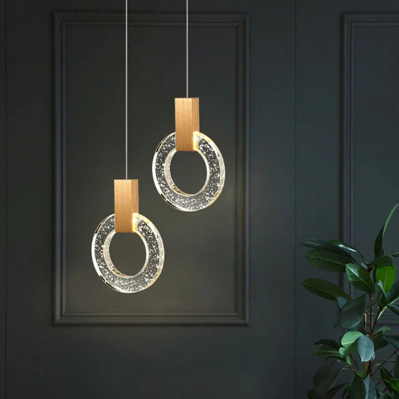 Luces de Lámparas de Cristal Dorado Decorbites™ - Decoración de Hogar de Lujo