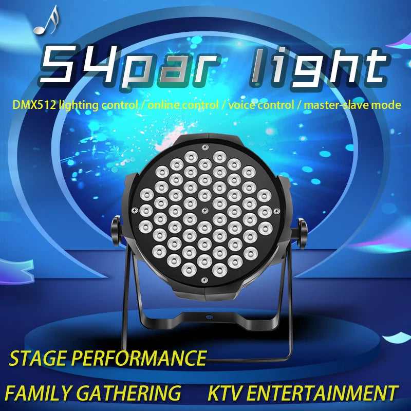 Decorbites™ Luces LED Par RGBW Lavado Estroboscópico Efecto de Iluminación para DJ y Escenario