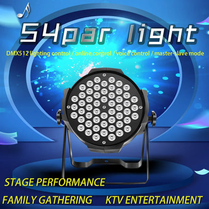 Decorbites™ Luces LED Par RGBW Lavado Estroboscópico Efecto de Iluminación para DJ y Escenario