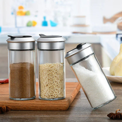 DecorBites™ Rotating Spice Jar Seasoning Bottle for Kitchen Storage