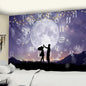 Night Moon Tarot Mandala Tapestry for Home Decoration - Decobites Hippie Wall Hanging