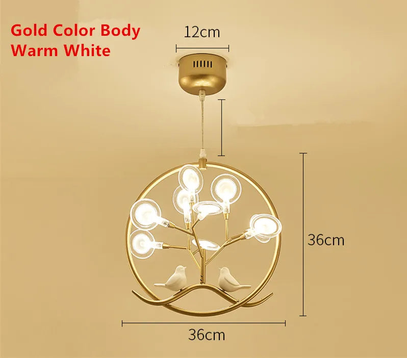 Chandelier de Bola de Vidrio Dorado Decorbites™ Diseño Nórdico para Hogar Comedor Cocina Restaurante Pasillo