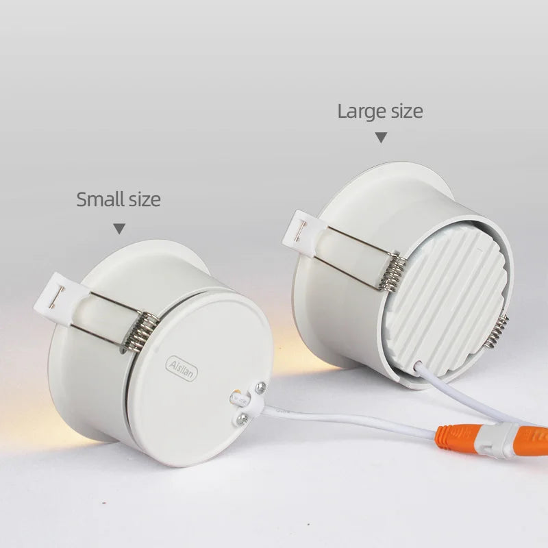 DecorBites™ 7W/9W/12W LED Downlight: Soft Anti-glare, Waterproof, Aluminium Recessed Ceiling Spot Light