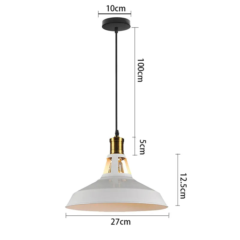 DecorBites™ Iron Dome Industrial Pendant Light for Cafe Bar Home Decor