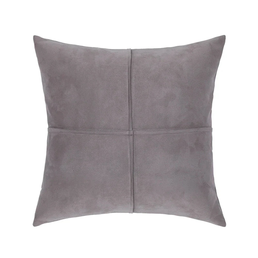 Funda de cojín DecorBites™ con diseño de cruz en imitación de ante para coche, sofá cama y decoración del hogar