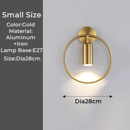 DecorBites™ LED Wall Lamp: 180º Rotation Bedside Sconce, Indoor Lighting Fixture, E27 Bulb Home Decor