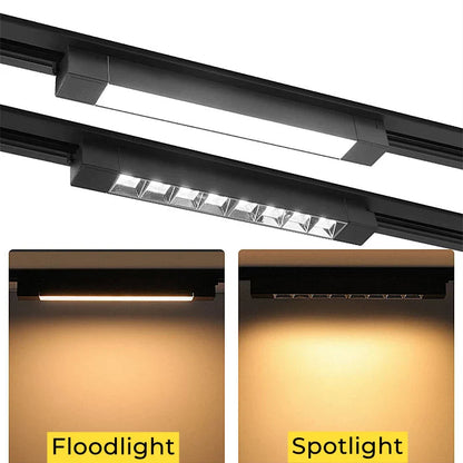 DecorBites™ LED Track Lamps: Modern 20/30W Ceiling Rail Floodlight for Living Room, Store Lighting