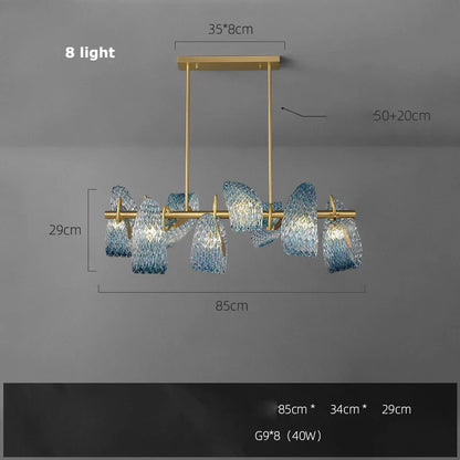 Lámpara colgante LED de cobre DecorBites™ G9 para vestíbulo y comedor