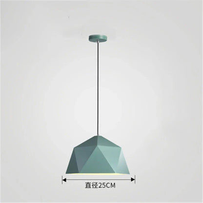 DecorBites™ Iron Diamond Pendant Lights Modern Geometry Pendent Lighting for Living Room & Cafe