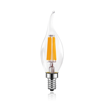 مصباح لهب LED DecorBites™ E12 E14 C35 خيط شمعة ريترو 4 واط 6 واط قابل للتعتيم أبيض دافئ